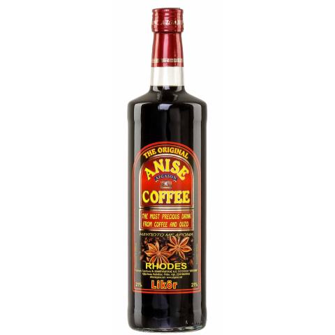 Kaffee-Ouzo (Coffee-Anise) Likör 21% 1,0l Aigaion