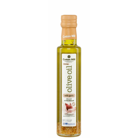Olivenöl mit Knoblauch 0,25l Cretan Olive Mill