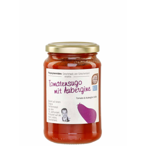 Tomatensauce mit Aubergine 380g Papayiannides