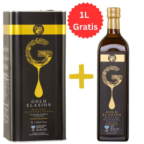 Elasion Gold Olivenöl 5,0l + 1,0l gratis