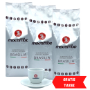 Mocambo Espresso Brasilia Silber 3x 1000g + Tasse gratis