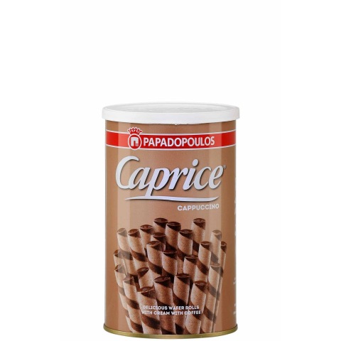 Caprice Waffelröllchen Cappuccino 250g Papadopoulos