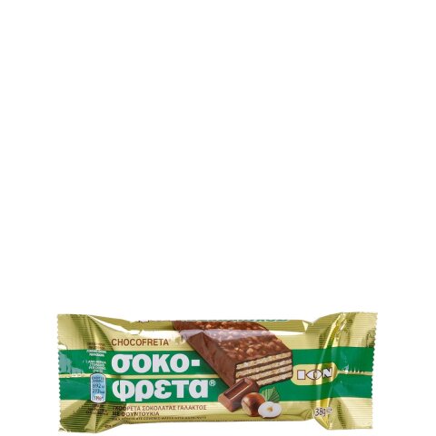 Sokofreta (Schokofreta) Schokowaffel Haselnuss 38g ION