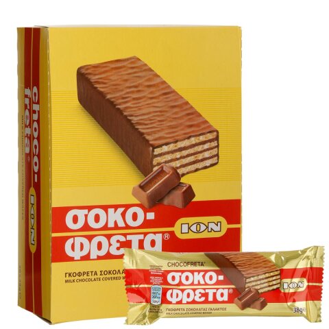 Sokofreta (Schokofreta) Schokowaffel Vollmilch 20x 38g ION