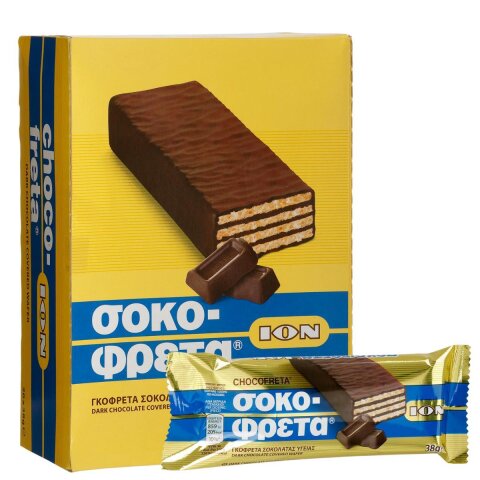 Sokofreta (Schokofreta) Schokowaffel Zartbitter 20x 38g ION