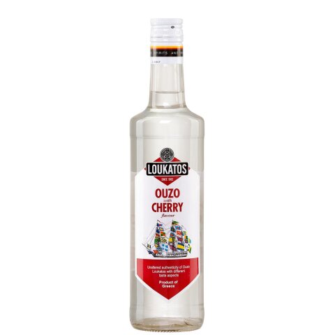 Ouzo mit Kirsche (Ouzo Cherry) 38% 0,5l Loukatos