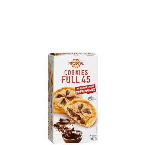 Full 45 Cookies gefüllt mit dunkler Schokolade 150g Violanta