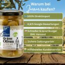 Grüne Oliven Bio mit Mandeln gefüllt 170g Jassas GR-BIO-15