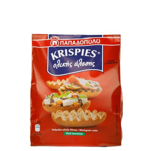 Krispies Zwieback Vollkorn 200g Papadopoulos