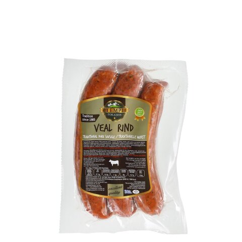 Griechische Rindfleisch-Bratwurst (5 Stück) 500g Tempi Fokaidis