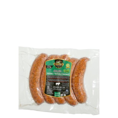 Griechische Bratwurst "Loukaniko" mit Oregano (5 Stück) 500g Tempi Fokaidis