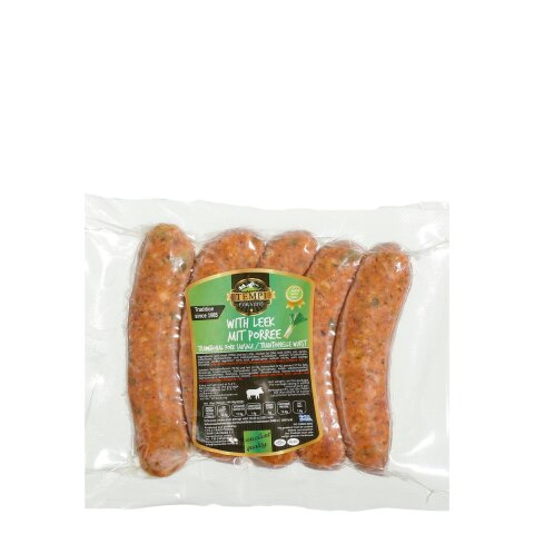 Griechische Bratwurst "Loukaniko" mit Porree (5 Stück) 500g Tempi Fokaidis