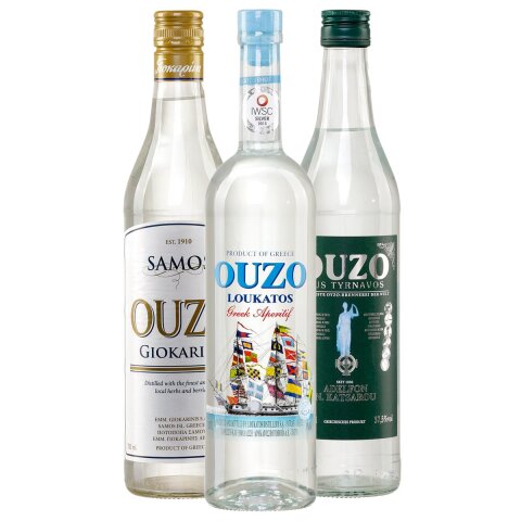Ouzo Entdecker Set "Mild & Sanft" 3x 0,7l