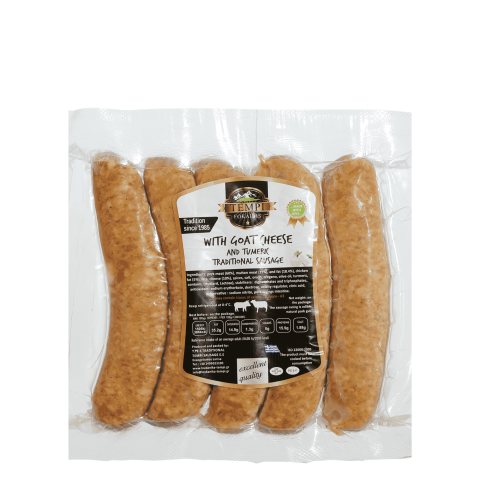 Griechische Bratwurst mit Feta (5 Stück) 550g Tempi Fokaidis