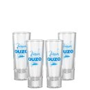4er Set Jassas Original Ouzo Glas 2cl/4cl