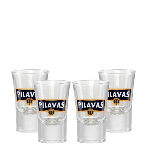 4er Set Pilavas Nektar Original Ouzo Glas 2cl