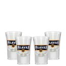 4er Set Pilavas Nektar Original Ouzo Glas 2cl