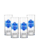 4er Set Barbayanni Ouzo Blau Glas 14cl