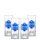 4er Set Barbayanni Ouzo Blau Glas 14cl