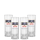 4er Set Pilavas Nektar Original Ouzo Glas 18cl