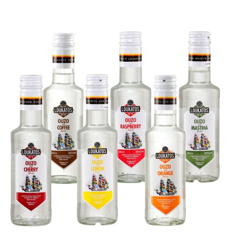 Ouzo Loukatos Taste Probierset 6x 0,2l