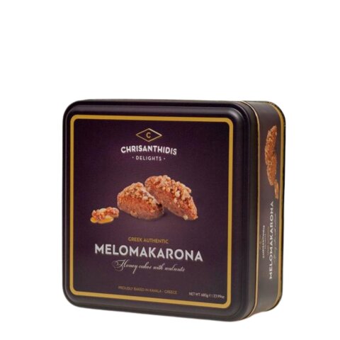 Melomakarona mit Honig & Walnüssen 680g Metalldose Chrisanthidis