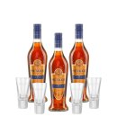 Metaxa 7 Sterne 3x 0,7l + 4 Metaxa Tumbler Spyros...