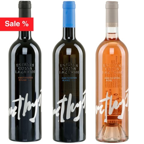 Amethystos Probierset 3x 0,75l Costa Lazaridi