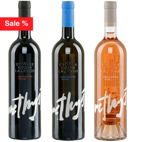 Amethystos Probierset 3x 0,75l Costa Lazaridi