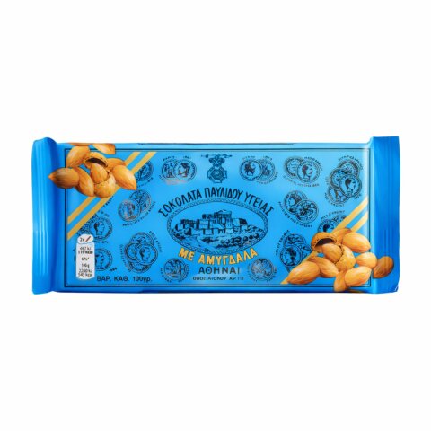 Pavlidis Zartbitter-Schokolade mit Mandeln 100g