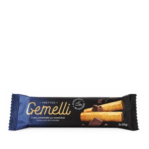 GEMELLI Baklava Sticks mit Schokolade 60g Vrettos