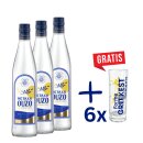 Metaxa Ouzo 40% 3x 0,7l + 6x Metaxa Ouzo Gläser GRATIS