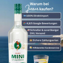 Ouzo Mini Mytilini 40% 6x 0,7l Epom + 6x Mini Mytilini Gläser GRATIS