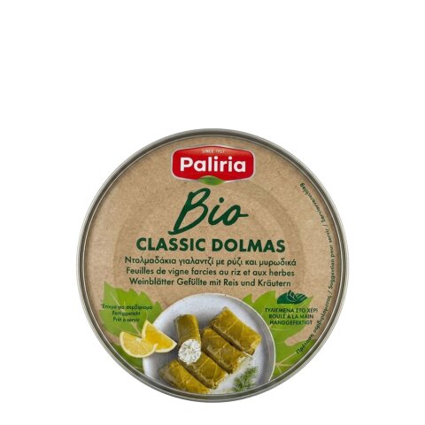 Gefüllte Weinblätter Bio "Classic Dolmas" 200g Paliria