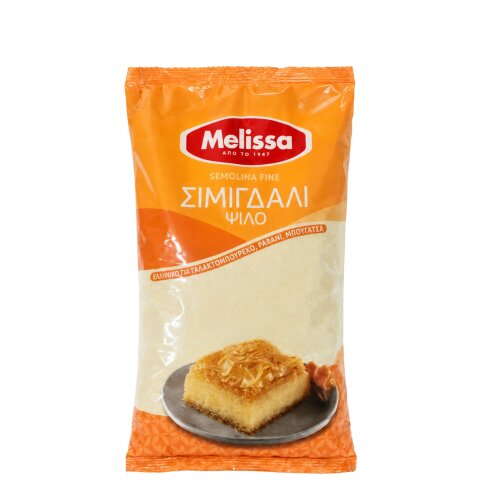 Semolina Fine gemahlener Hartweizengrieß 500g Melissa