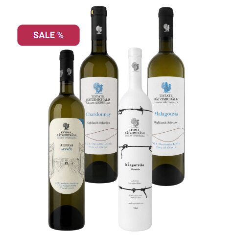 Weißwein trocken Probierset Hatzimichalis 4x 0,75l