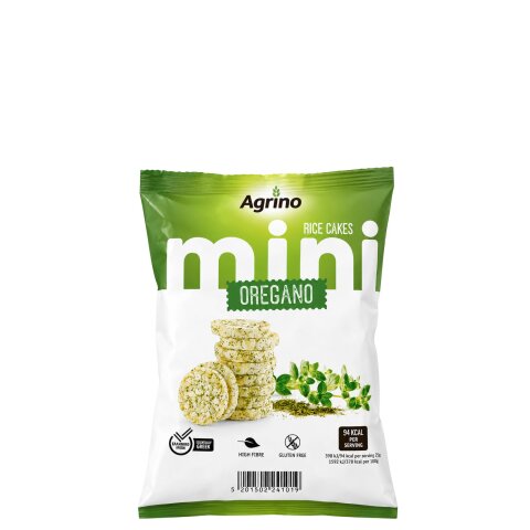 Mini Reiswaffeln mit Oregano 50g Agrino