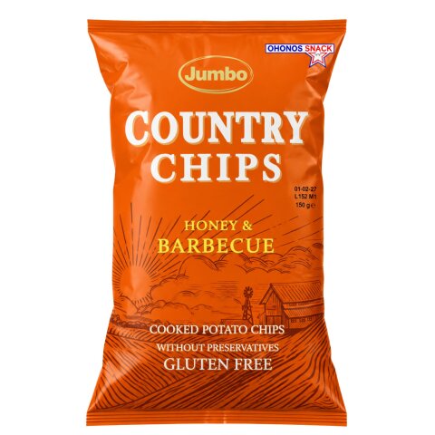 Country Chips mit Honig und Barbecuegeschmack 150g Jumbo