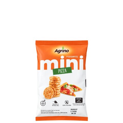 Mini Reiswaffeln mit Pizzageschmack 50g Agrino