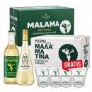 Retsina Weinset 24x 0,5l Flasche + 4 Gläser GRATIS Malamatina